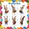 6 PCS Easter Bunny Decorations Outdoor - Large Easter Bunny Yard Signs